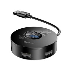 USB-jaotur Baseus CAHUB-F01 1 x 4 jaoturikarp, must цена и информация | Адаптеры и USB-hub | kaup24.ee