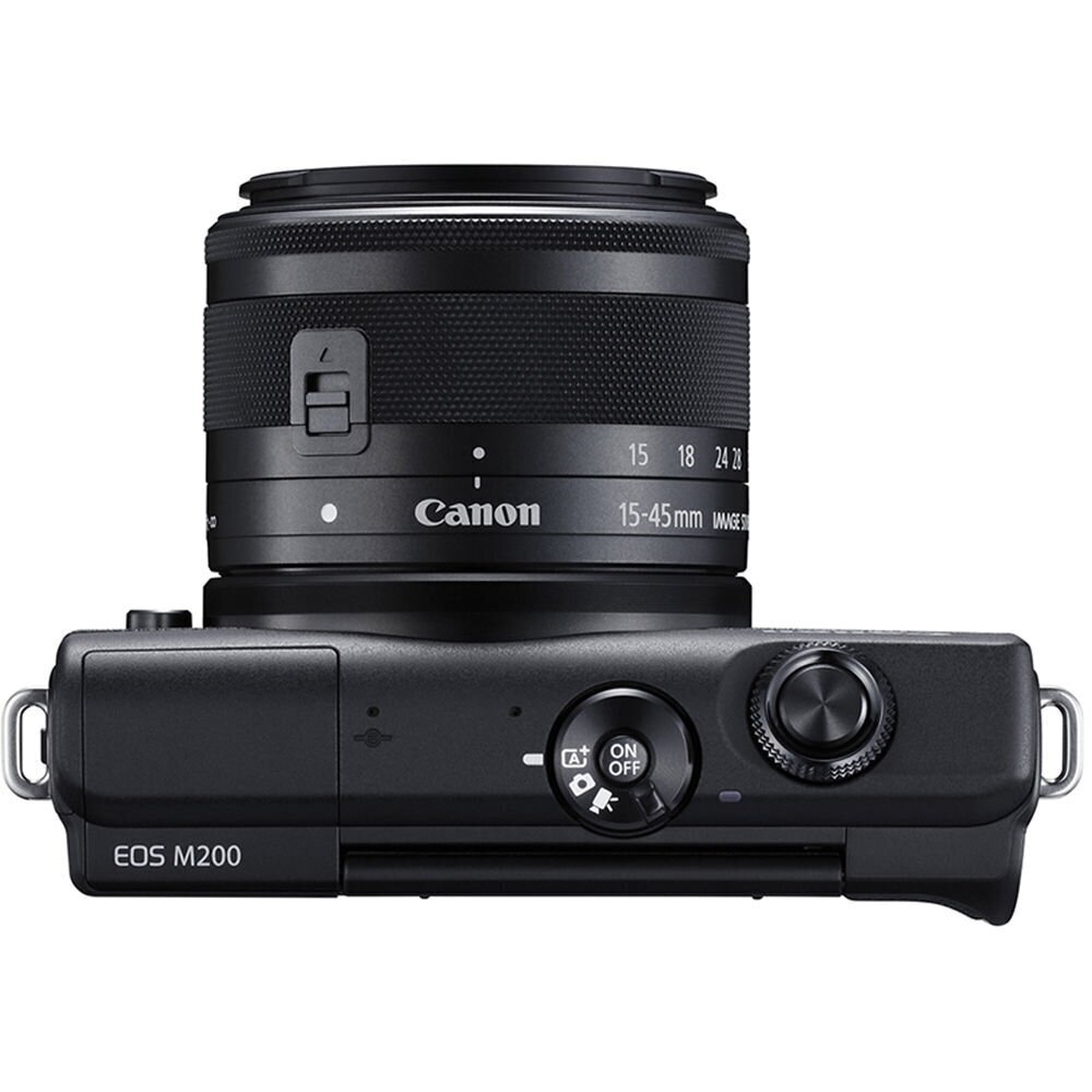 Canon EOS M200 + EF-M 15-45mm IS STM, must hind ja info | Fotoaparaadid | kaup24.ee