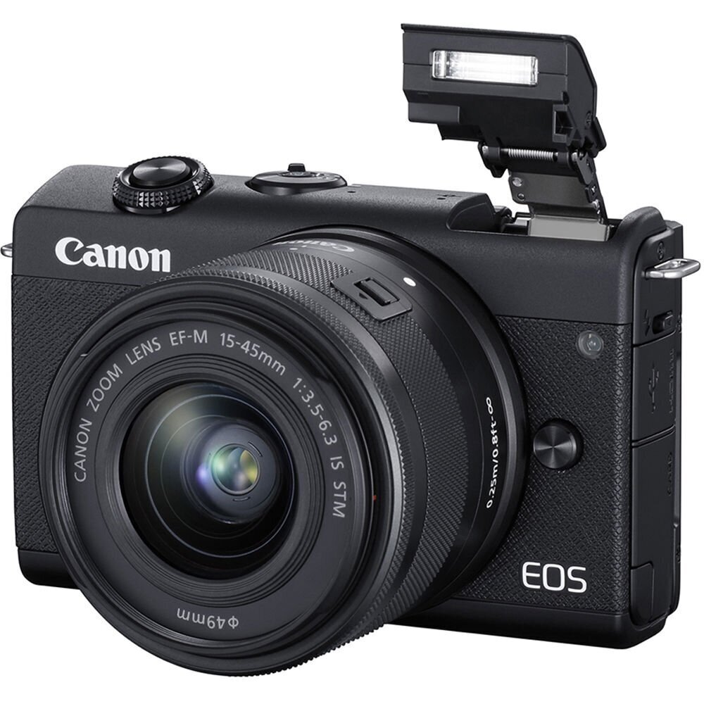 Canon EOS M200 + EF-M 15-45mm IS STM, must hind ja info | Fotoaparaadid | kaup24.ee