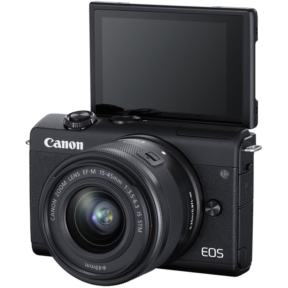 Canon EOS M200 + EF-M 15-45mm IS STM, must hind ja info | Fotoaparaadid | kaup24.ee