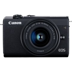Canon EOS M200 + EF-M 15-45mm IS STM, must цена и информация | Фотоаппараты | kaup24.ee