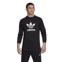 Meeste dressipluus Adidas Trefoil Crew CW1235, must hind ja info | Meeste pusad | kaup24.ee