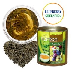 Tarlton Blueberry Green tea, Sinika Tseilon Roheline suureleheline tee, 100g цена и информация | Чай | kaup24.ee