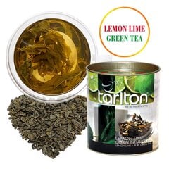 Tarlton Lemon Lime Green tea, Sidruni- ja Laim Tseilon Roheline suureleheline tee, 100g hind ja info | Tee | kaup24.ee