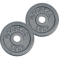 Весовой диск Spartan, 2 x 2,5 кг цена и информация | Гантели, гири, штанги | kaup24.ee