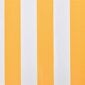 Varikatus, päikesesirm, kollast-valget värvi presentkate, 4 x 3 m цена и информация | Päikesevarjud, markiisid ja alused | kaup24.ee