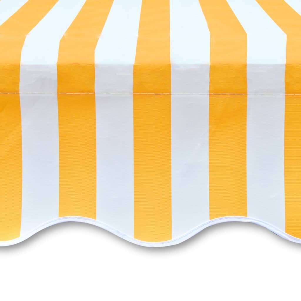 Varikatus, päikesesirm, kollast-valget värvi presentkate, 4 x 3 m hind ja info | Päikesevarjud, markiisid ja alused | kaup24.ee