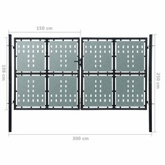 Sissepääsu väravad, 300 x 250 cm hind ja info | Aiad ja tarvikud | kaup24.ee