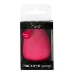 Губка для макияжа "Sincero Salon" Pro blend, pink 1 шт. цена и информация | Кисти для макияжа, спонжи | kaup24.ee