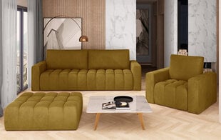 Комплект мягкой мебели NORE Lazaro 04, желтый цена и информация | Комплекты мягкой мебели | kaup24.ee