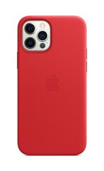 Apple Leather чехол для iPhone 12/12 Pro с Magsafe, Красный цена и информация | Чехлы для телефонов | kaup24.ee