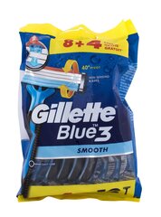 Ühekordsed raseerijad meestele Gillette Blue3 Smooth, 12 tk hind ja info | Raseerimisvahendid | kaup24.ee