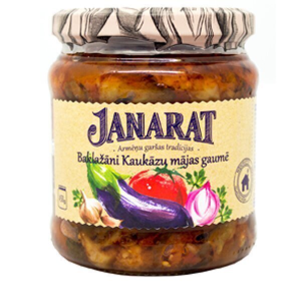 Baklažaan Kaukaasia stiilis Janarat, 450 g hind ja info | Hoidised, keedised, konservid | kaup24.ee