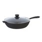 Malmpann klaaskaanega 24x4cm, sobib Kamado, T2013C3 hind ja info | Pannid | kaup24.ee