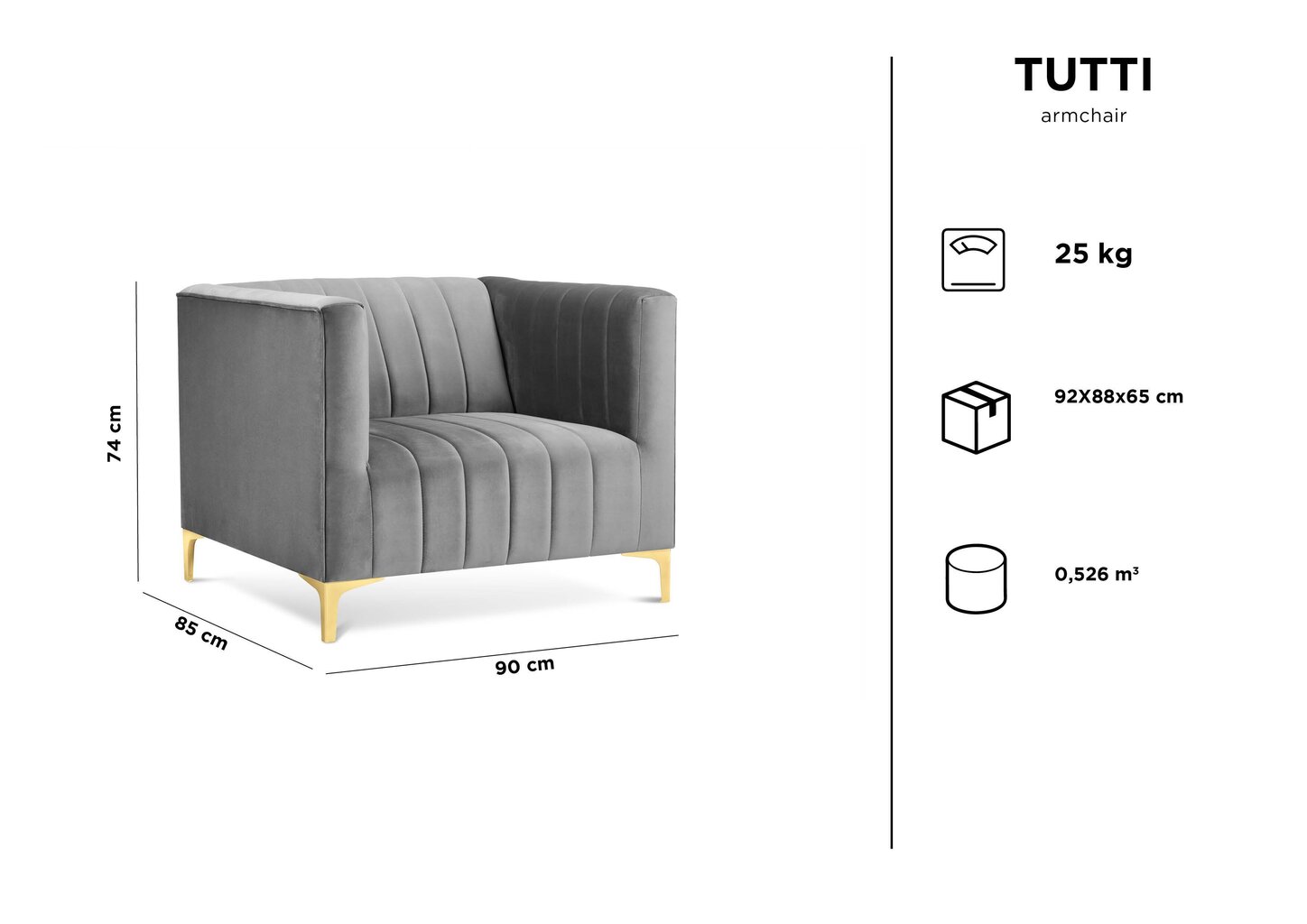 Tugitool Kooko Home Tutti, kollane hind ja info | Tugitoolid | kaup24.ee