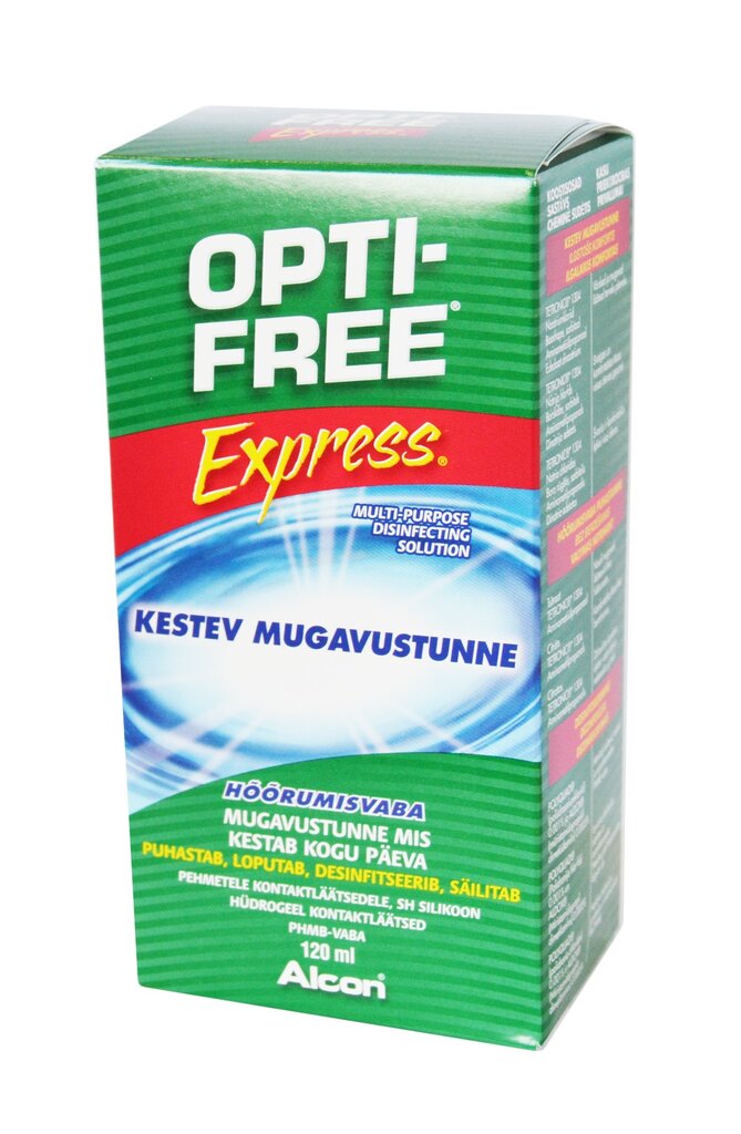 Läätsevedelik Alcon Opti-Free Express, 120 ml цена и информация | Läätsevedelikud | kaup24.ee