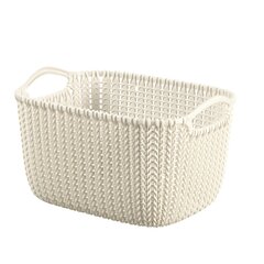 Korv kootud Curver KNIT, 30x22x17 cm, valge цена и информация | Ящики для вещей | kaup24.ee