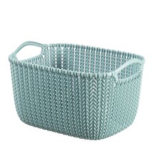 Корзина Knit S прямоугольная 8л, синяя цена и информация | Ящики для вещей | kaup24.ee
