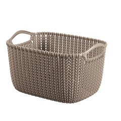 Korv kootud Curver KNIT, 30x22x17 cm, pruun цена и информация | Ящики для вещей | kaup24.ee