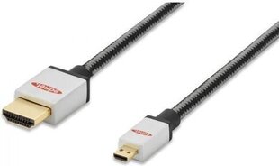 Ednet HDMI/MicroHDMI, 2 м цена и информация | Кабели и провода | kaup24.ee