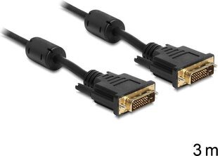 Delock 83191, DVI-D, 3 м цена и информация | Кабели и провода | kaup24.ee