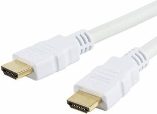 HDMI-HDMI V1.4 M / M Ethernet 3D4K kaabel Valge 2m Techly 306912 hind ja info | Kaablid ja juhtmed | kaup24.ee