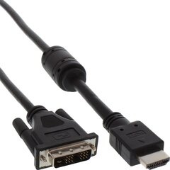 Cablexpert videokaabel HDMI-DVI-D Single-link, 1,8 m, must цена и информация | Кабели и провода | kaup24.ee