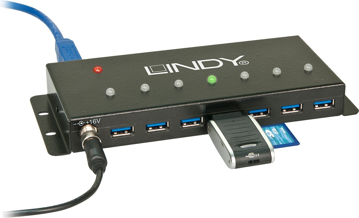 Lindy 43128 hind ja info | USB jagajad, adapterid | kaup24.ee