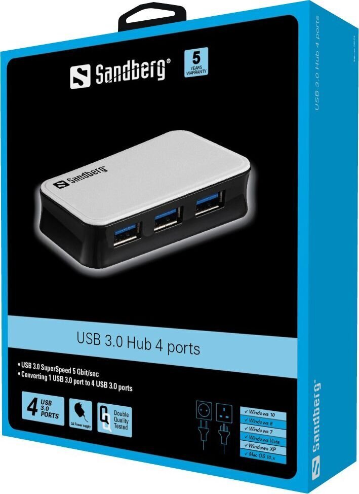 Sandberg 13372 hind ja info | USB jagajad, adapterid | kaup24.ee