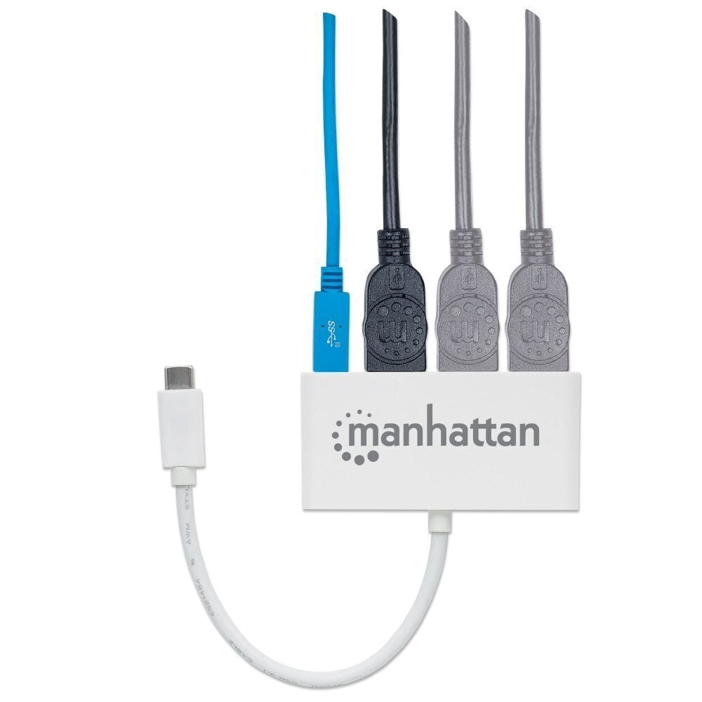 Manhattan 163552 цена и информация | USB jagajad, adapterid | kaup24.ee