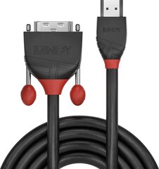 Lindy 36272, HDMI/DVI, 2 м цена и информация | Кабели и провода | kaup24.ee