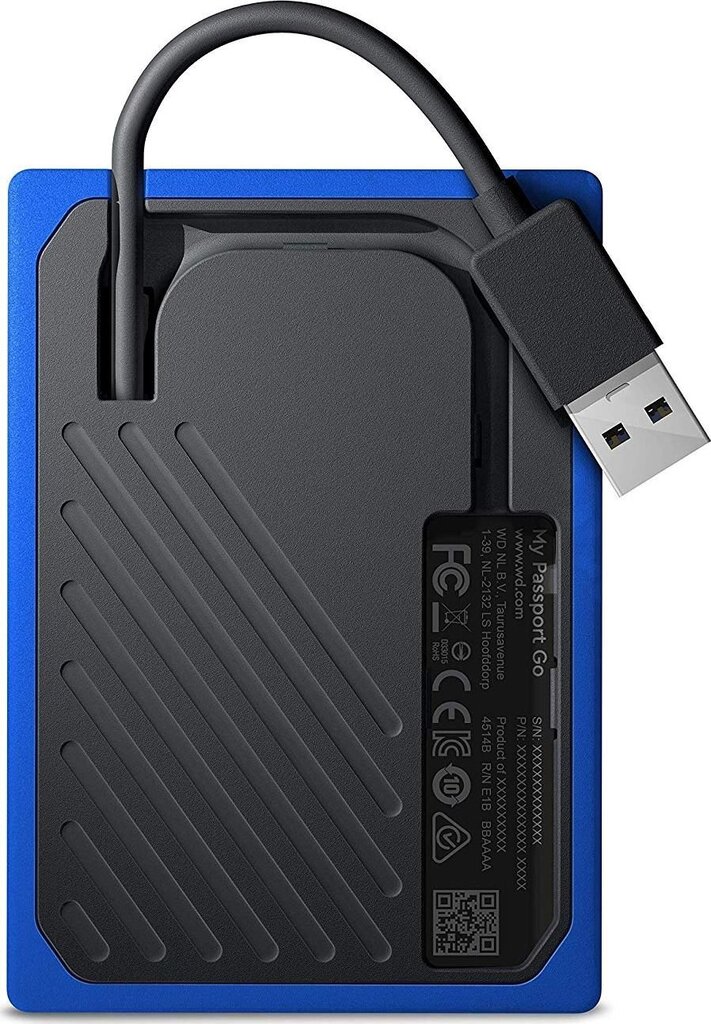 WESTERN DIGITAL My Passport Go 500GB USB 3.0 WDBMCG5000ABT-WESN цена и информация | Välised kõvakettad (SSD, HDD) | kaup24.ee