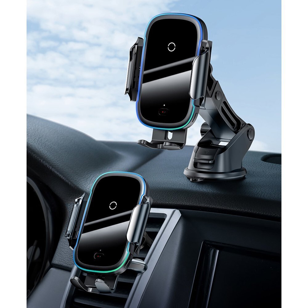 Baseus WXHW03-01 autohoidik juhtmevaba laadimisega 15W must hind ja info | Mobiiltelefonide hoidjad | kaup24.ee