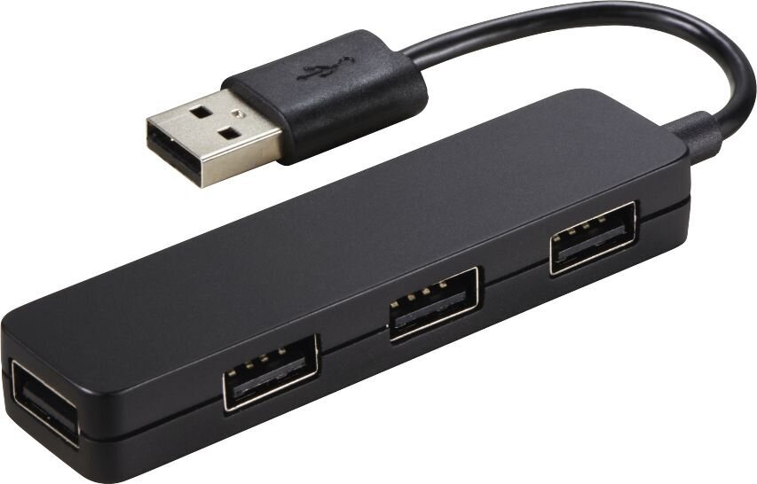 USB jagaja Hama USB 2.0 Slim цена и информация | USB jagajad, adapterid | kaup24.ee