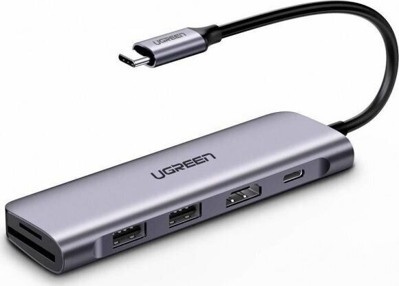 Rummu Ugreen CM219 USB 3.0, USB-C, mikro-USB, hall цена и информация | USB jagajad, adapterid | kaup24.ee