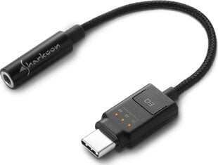 Usb-C-adapter Sharkoon Mobile Dac цена и информация | Звуковые карты | kaup24.ee