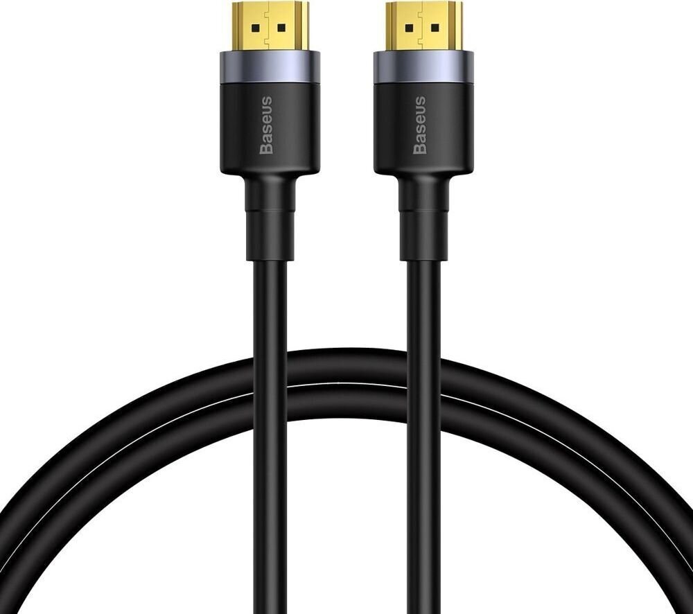 Baseus Cafule HDMI 2.0 kaabel 4K 60 Hz 3D 18 Gbps 2 m must (CADKLF-F01) hind ja info | Kaablid ja juhtmed | kaup24.ee