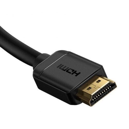 Baseus HDMI 2.0 kaabel 4K 60 Hz 3D HDR 18 Gbps 1 m must (CAKGQ-A01) hind ja info | Kaablid ja juhtmed | kaup24.ee