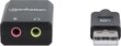 Väline helikaart Manhattan Stereo 2.1 USB-A 11cm hind ja info | Helikaardid | kaup24.ee