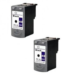 Analoog Tindikassettide Komplekt Canon Pg-40 / Pg40 Black Twinpack! hind ja info | Tindiprinteri kassetid | kaup24.ee