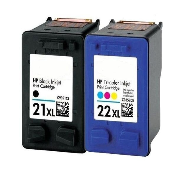 Analoog Tindikassettide Komplekt Hp 21Xl Black + Hp 22Xl Color hind ja info | Tindiprinteri kassetid | kaup24.ee