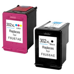 Analoog Tindikassettide Komplekt Hp 302Xl Black + Hp 302Xl Tricolor hind ja info | Tindiprinteri kassetid | kaup24.ee