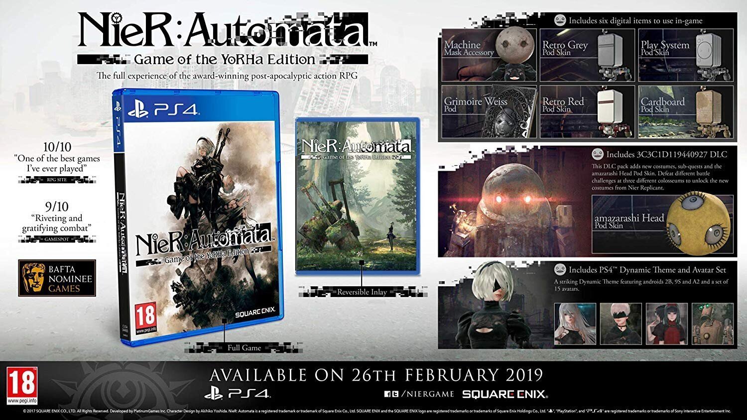 PlayStation 4 Mäng NieR: Automata Game of the YoRHa Edition hind ja info | Arvutimängud, konsoolimängud | kaup24.ee