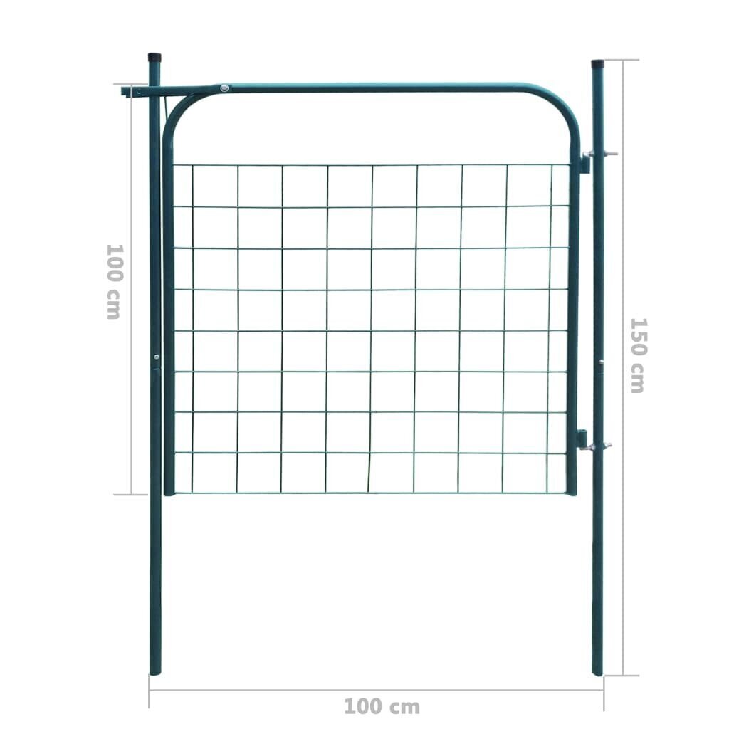 Aiavärav Sodo 100 x 100 cm, roheline hind ja info | Aiad ja tarvikud | kaup24.ee