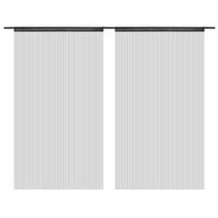 Веревочные шторы, 2 шт., 140x250 см, черные цена и информация | Занавески | kaup24.ee