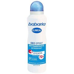 Pihustatav antiperspirant Clinical Babaria, 72 H, 150 ml hind ja info | Deodorandid | kaup24.ee