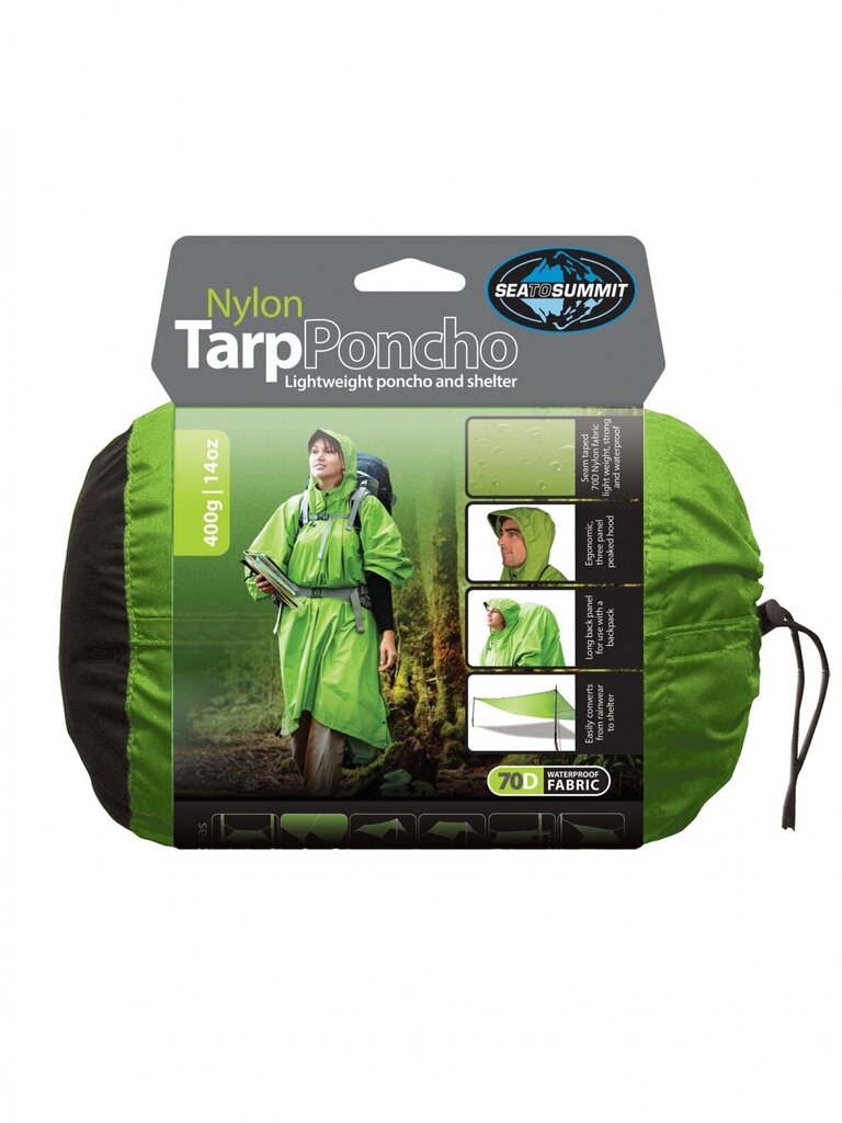 Vihmamantel Sea To Summit Nylon Waterproof TARP-Poncho hind ja info | Veekindlad kotid, ümbrised, vihmakeebid | kaup24.ee