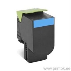 Совместимый тонер Lexmark 802Sc, Cx310 / Cx410 / Cx510 80C2Sc0 Cyan цена и информация | Картриджи и тонеры | kaup24.ee