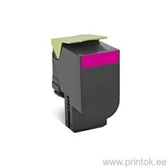 Совместимый тонер Lexmark 802Sm, Cx310 / Cx410 / Cx510 80C2Sm0 Magenta цена и информация | Картриджи и тонеры | kaup24.ee