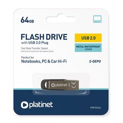 Platinet Pendrive USB 2.0 64GB цена и информация | USB накопители | kaup24.ee